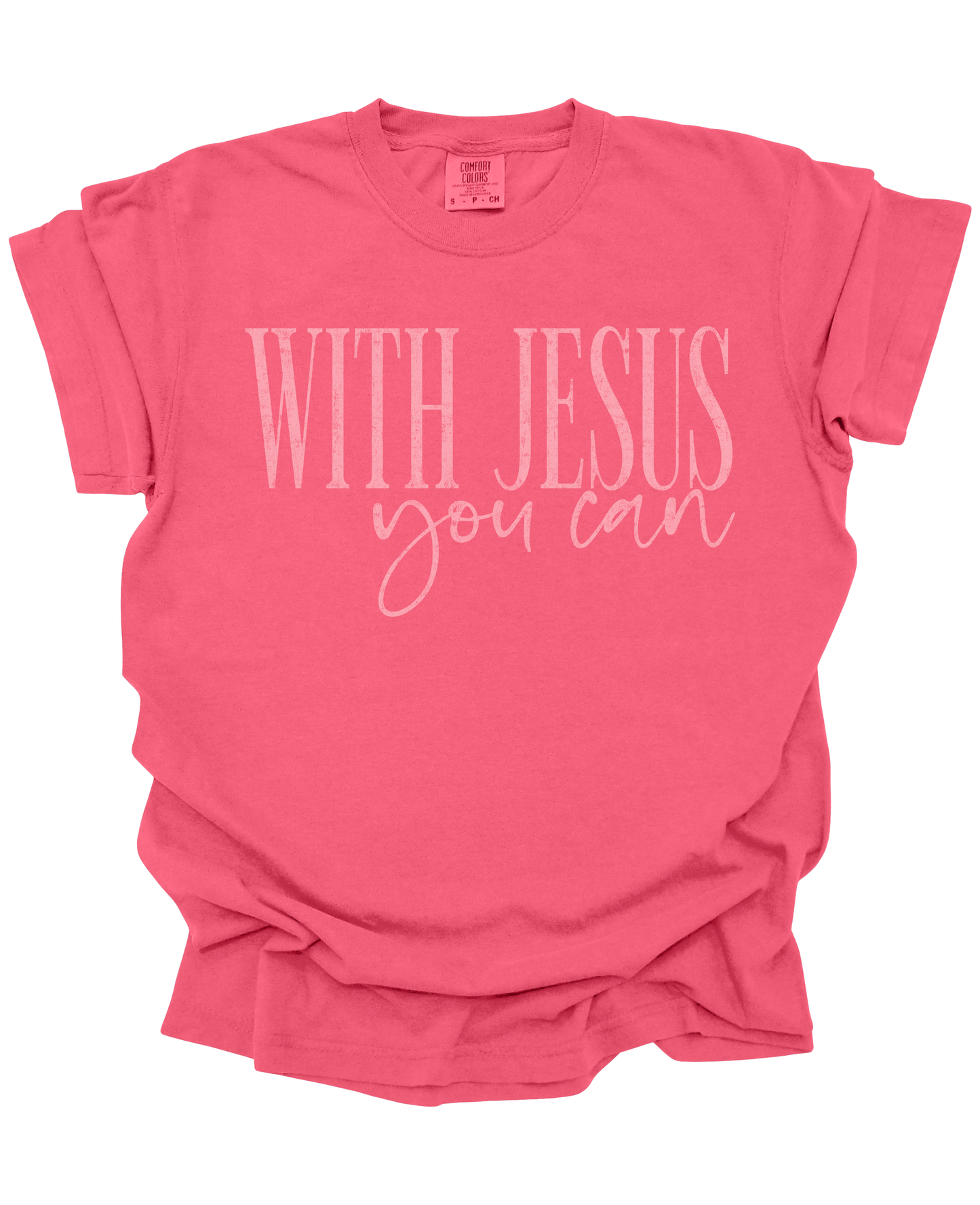 With Jesus you Can Christian Graphic Tee