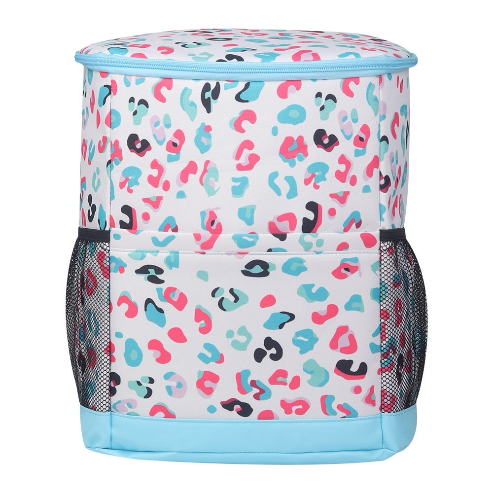 Leopard Print Backpack Cooler