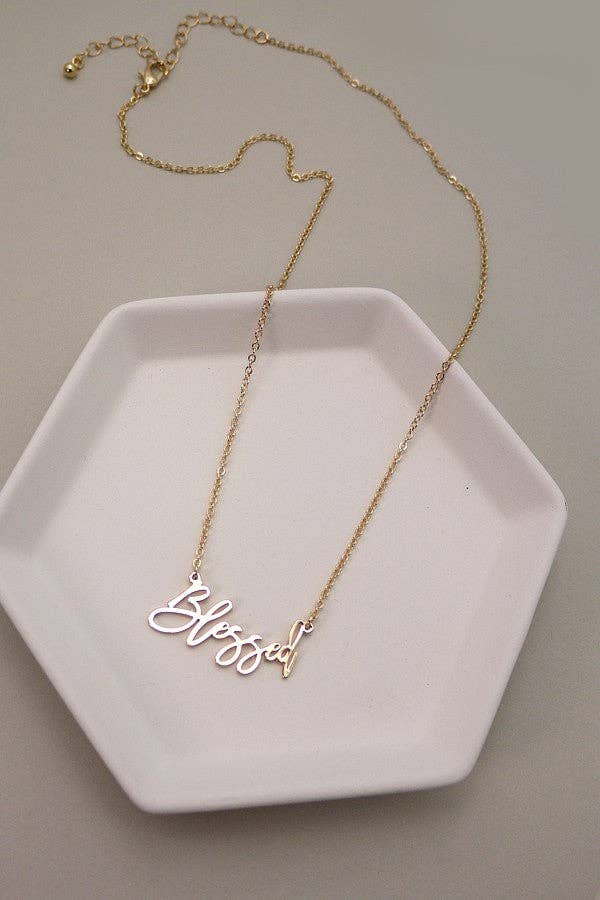 BLESSED DELICATE NECKLACE |GOLD