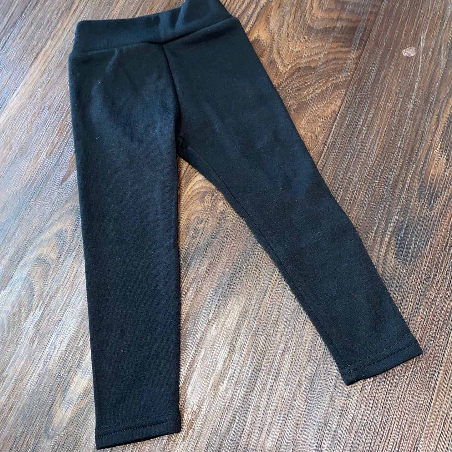 Girls Fleece Lined Leggings - Black