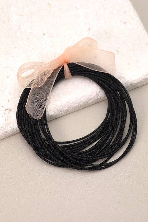 Hot Pink Guitar String Bracelets -20pcs set