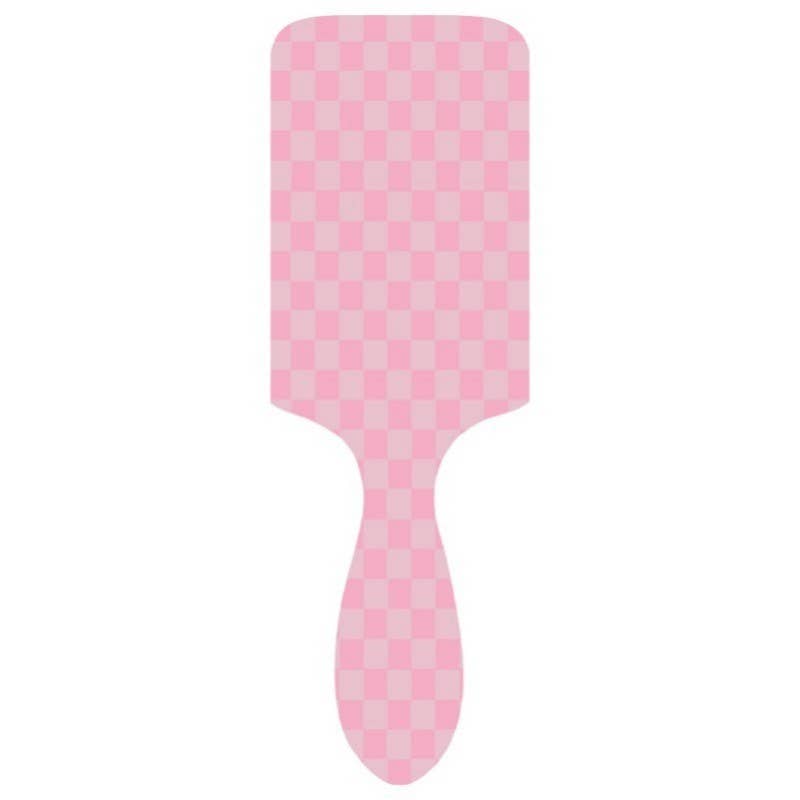 PINK WITH BOWS LARGE DETANGLE PADDLE HAIR BRUSH COMB