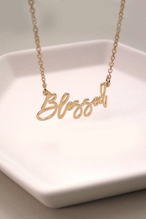 BLESSED DELICATE NECKLACE |GOLD