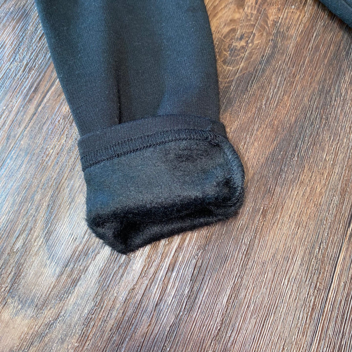 Girls Fleece Lined Leggings - Black