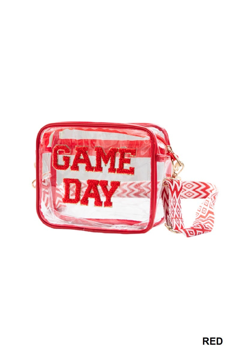 Red Game Day Clear Stadium bag