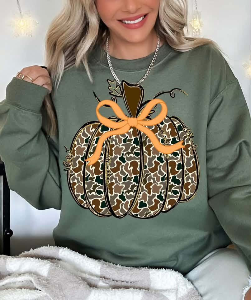 Camo Cutie Pumpkin Sweatshirt