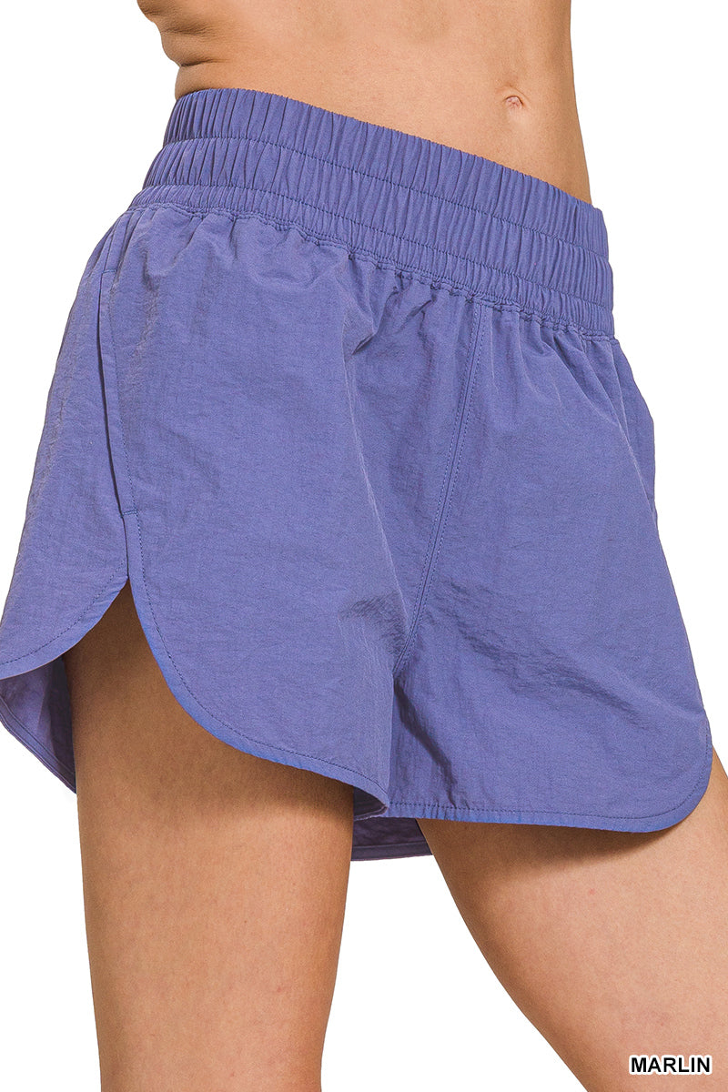 Marlin Wide Band Windbreaker Running Shorts