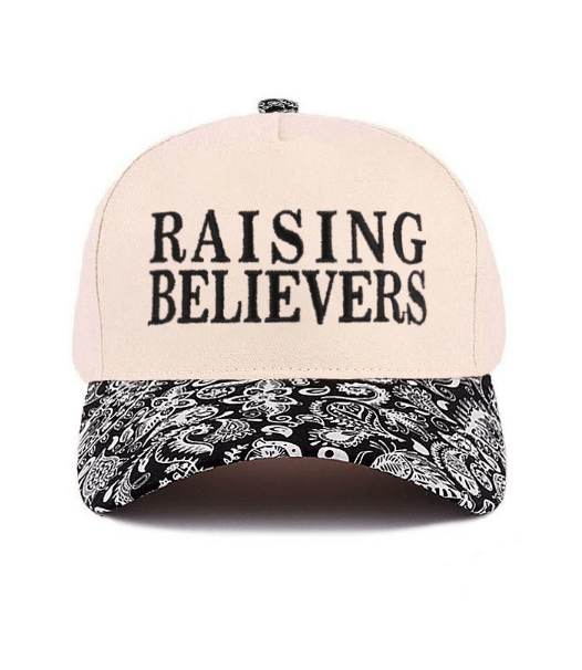 Raising Believers Paisley Print Trucker Hat