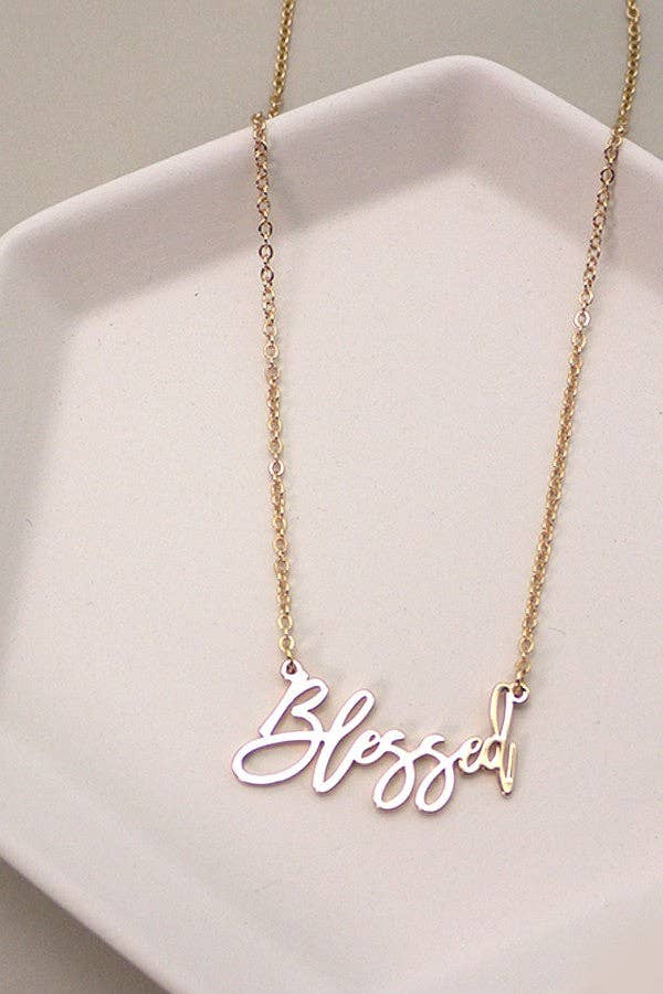 BLESSED DELICATE NECKLACE |GOLD