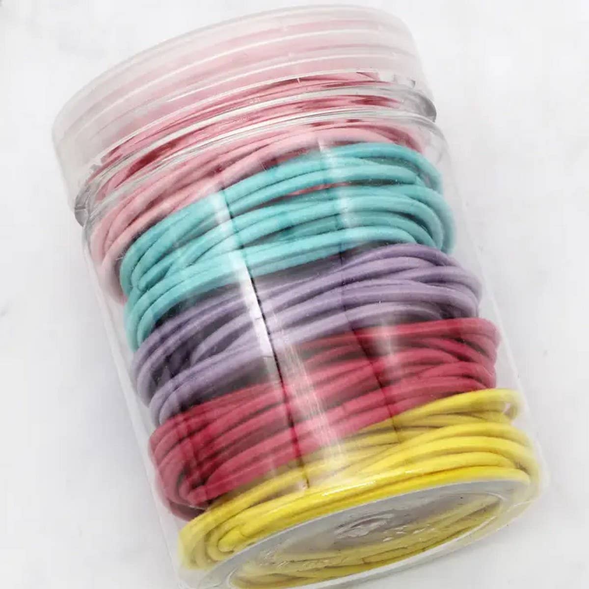 100PCS BRIGHTS ELASTICS HAIR TIES SCRUNCHIES
