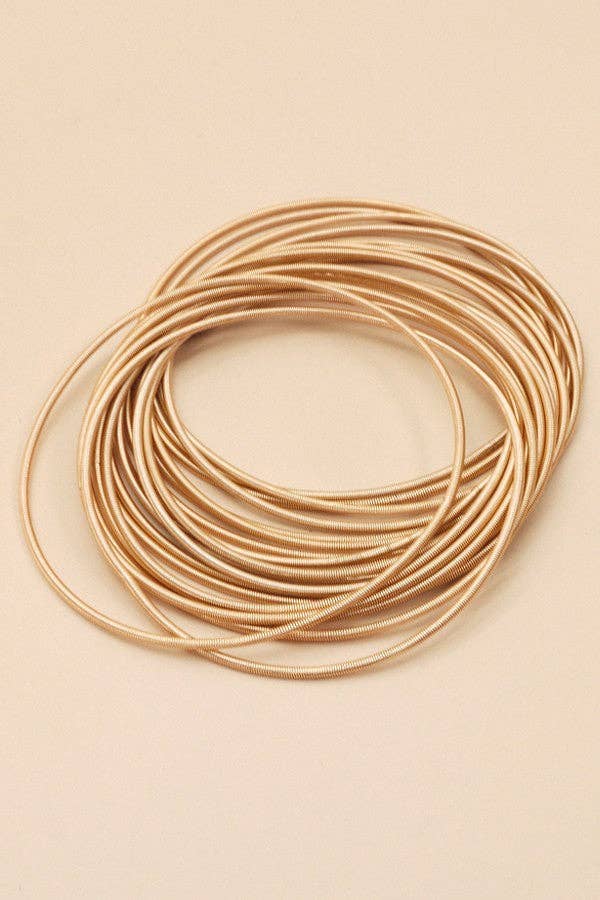 Hot Pink Guitar String Bracelets -20pcs set