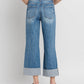 Super High Rise Double Cuffed Baggy Wide Jeans
