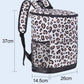 Leopard Print Backpack Cooler