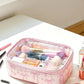 Coquette bow transparent cosmetic bag