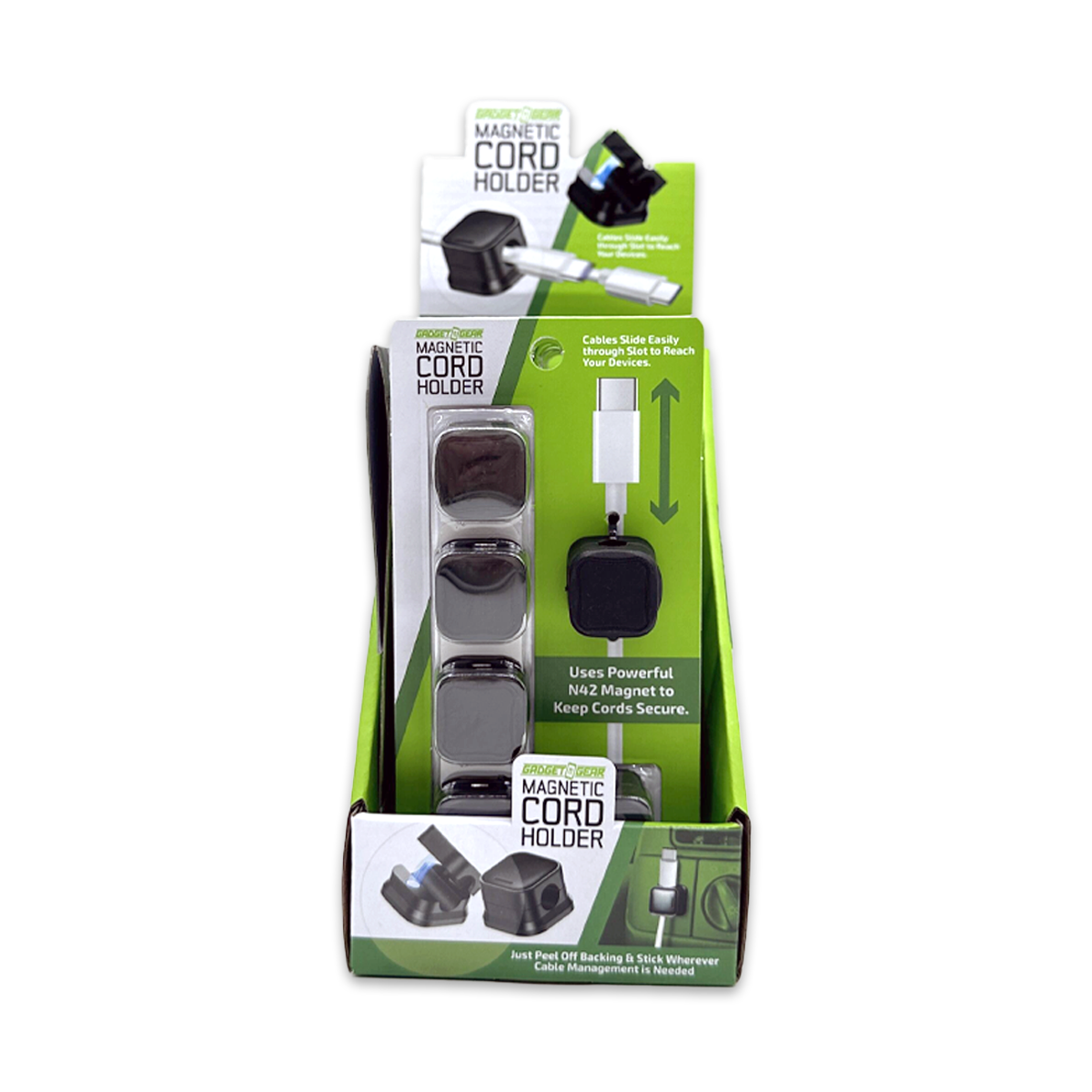 Gadget Gear Magnetic Cable & Cord Organizer
