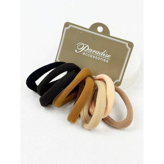 Black and Brown Shades Multicolor Elastic Hair Tie