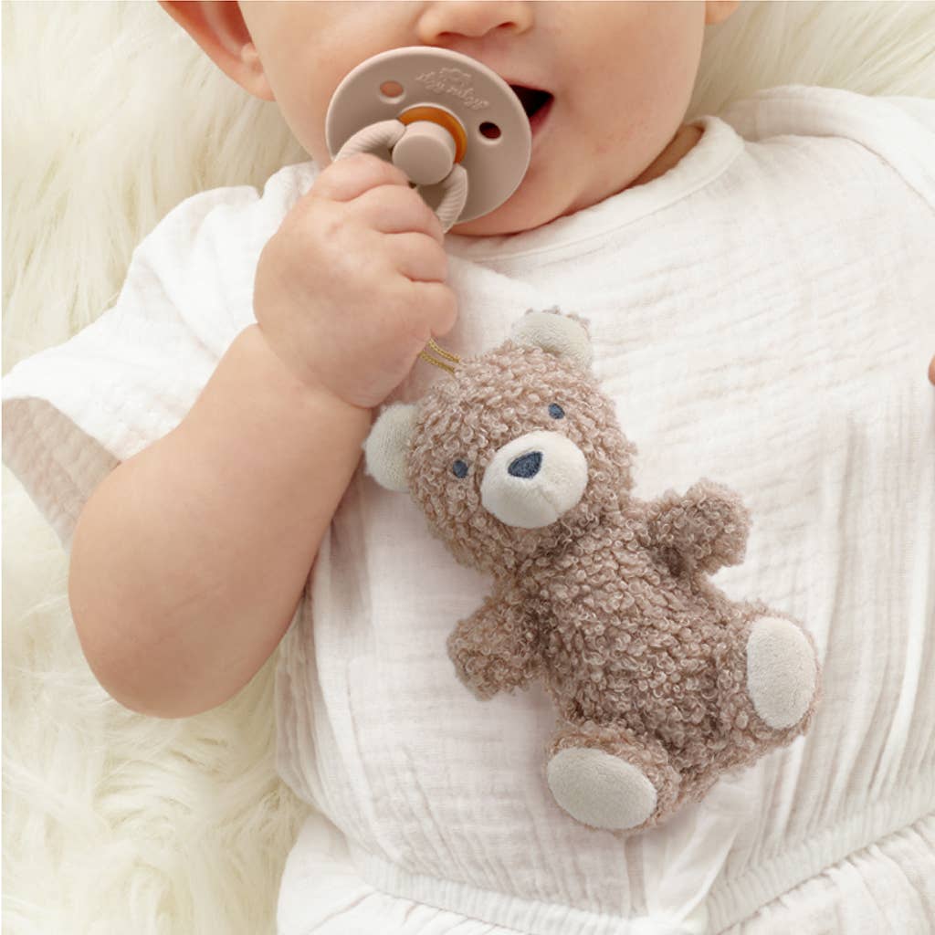 BEAR Bitzy Pal Natural Rubber Pacifier & Plush
