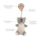 BEAR Bitzy Pal Natural Rubber Pacifier & Plush