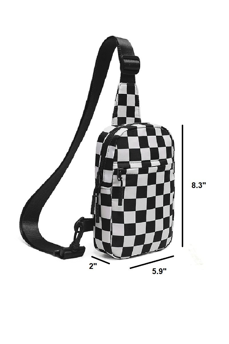 Checkered Sling Bag