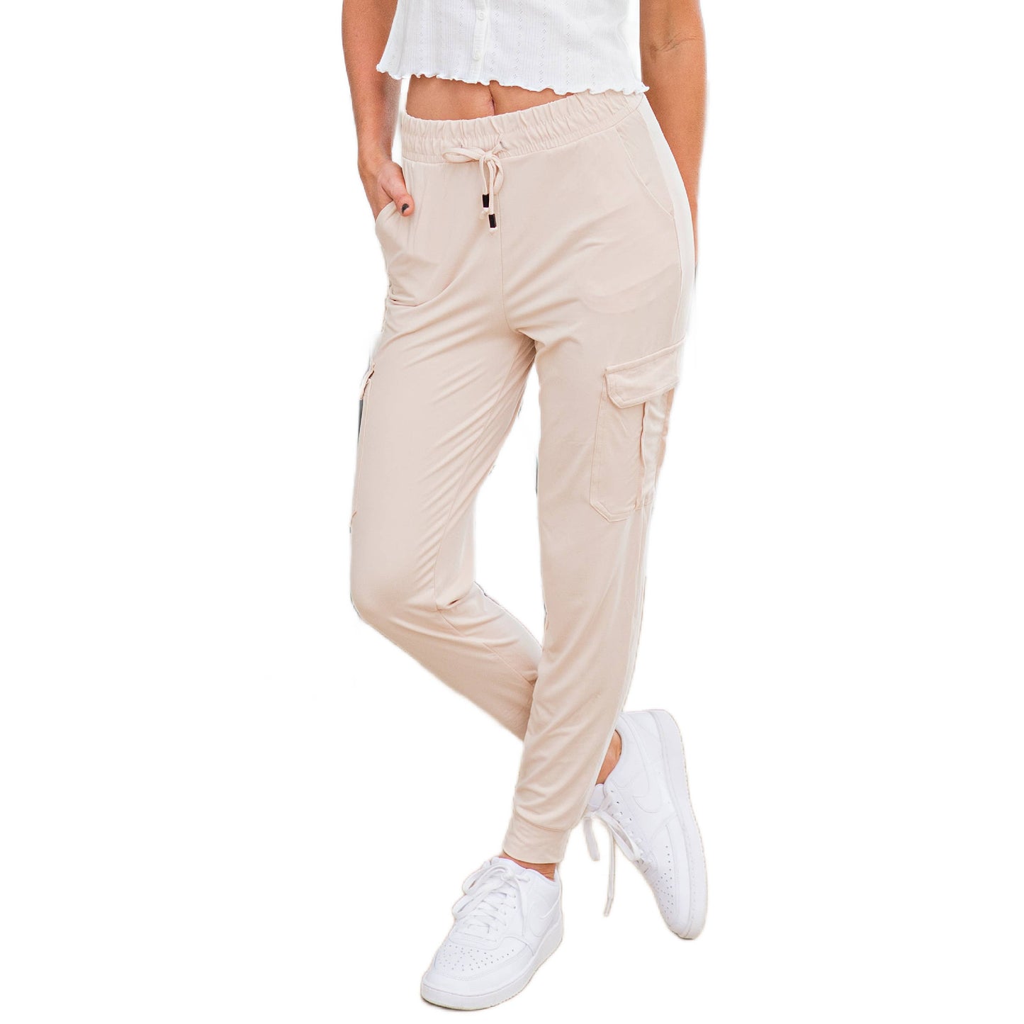 Mocha Ultra Soft Joggers w/ Cargo Pocket