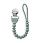 Sweetie Strap™ Silicone One-Piece Pacifier Clips: Pink Beaded