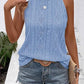 SKY BLUE JACQUARD CAMISOLE KNITTED TOP