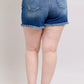 Judy Blue Plus 2 Button Distressed Dad Shorts