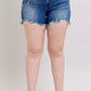 Judy Blue Plus 2 Button Distressed Dad Shorts