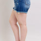 Judy Blue Plus 2 Button Distressed Dad Shorts