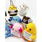 Positive Animal Crochet Keychain