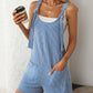 Gray Sleeveless Twisted Strip Knit Jumpsuit