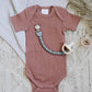 Sweetie Strap™ Silicone One-Piece Pacifier Clips: Succulent Beaded