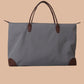 Grey Large capacity weekender travel duffle bag