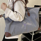 Grey Large capacity weekender travel duffle bag