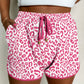 Pink Leopard Athletic Shorts