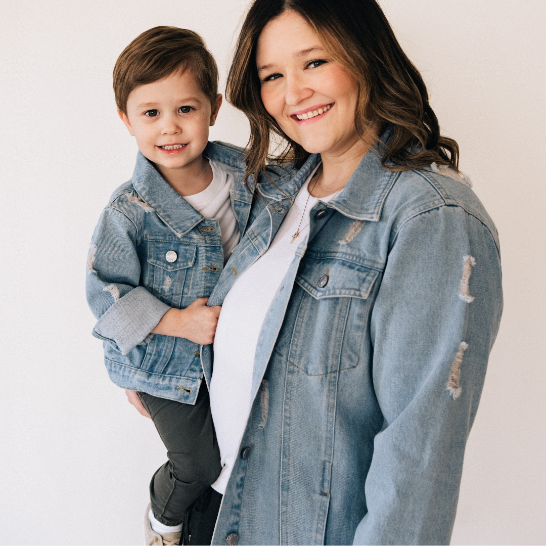 Distressed Women's Denim Jean Jacket