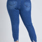 Plus Denim Ankle Joggers