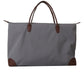 Grey Large capacity weekender travel duffle bag