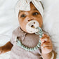 Sweetie Strap™ Silicone One-Piece Pacifier Clips: Succulent Beaded