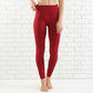 Olive Tummy Control Fleece Lined Leggings - One Size & Curvy
