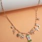 CHARM NECKLACE-WESTERN BOOT HORSE CROSS CHARM