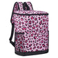 Leopard Print Backpack Cooler