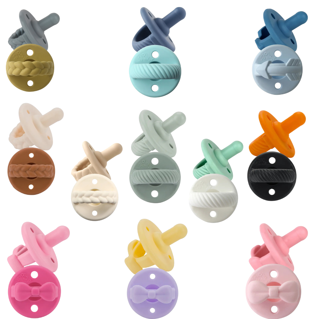 Sweetie Soother™ Pacifier Sets (2-pack): Agave + Succulent Cables