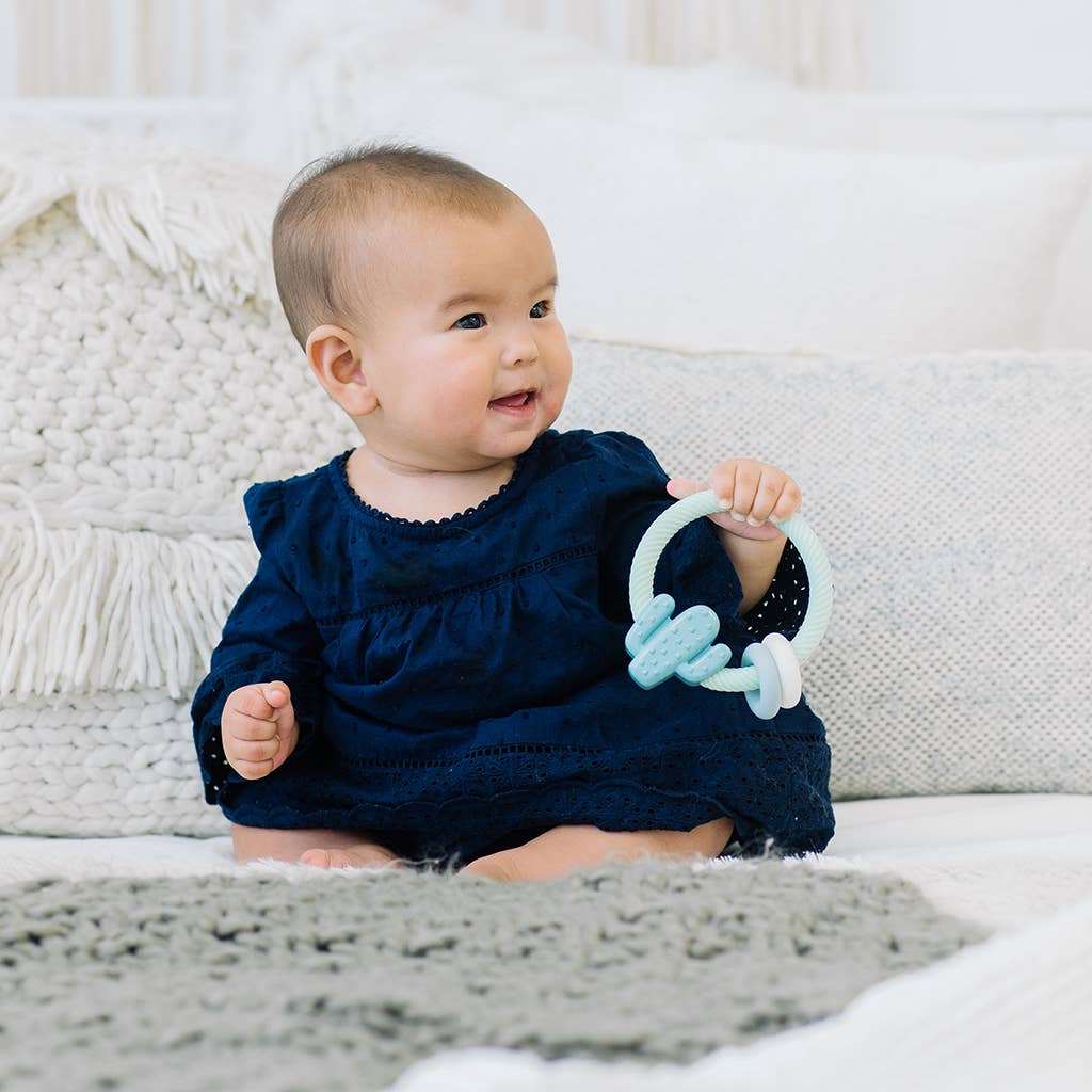 Rainbow Ritzy Rattle™ Silicone Teether Rattles
