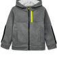 Boy's Charcoal Fleece Active Zip Up Hoodie