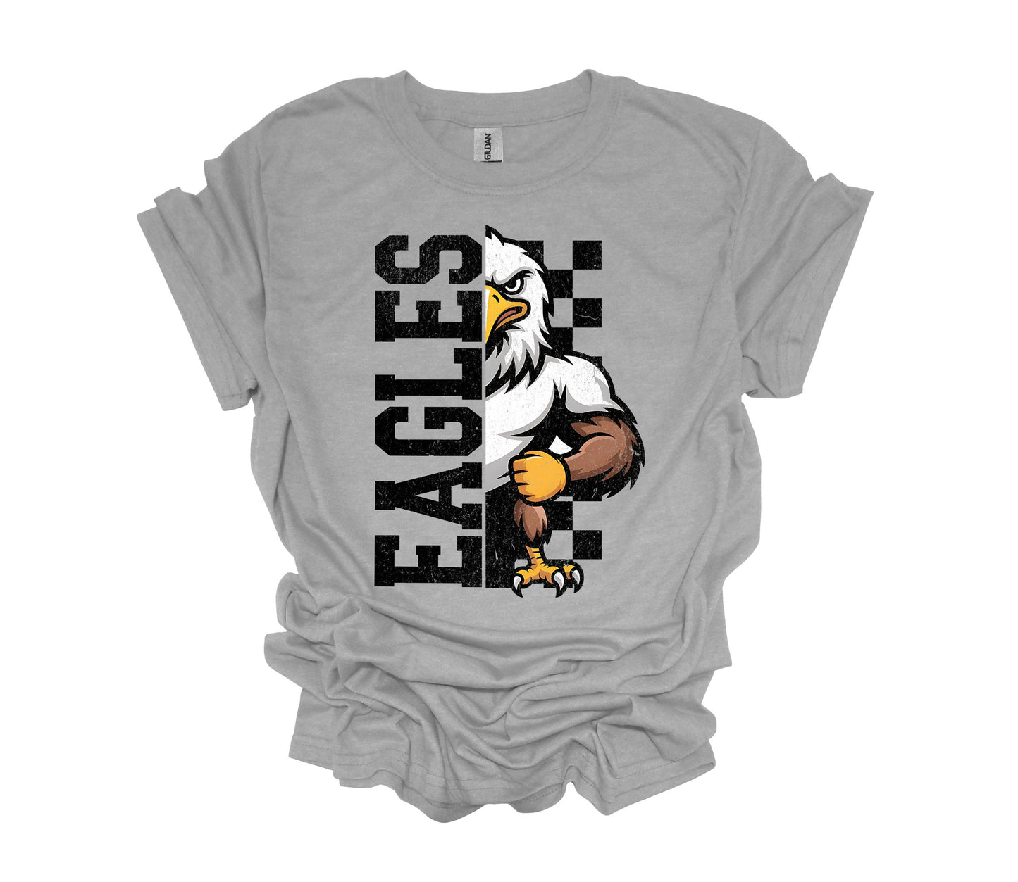 Half Eagle Checkered Graphic Tee