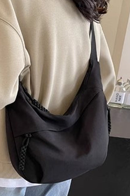 Large crescent crossbody bag