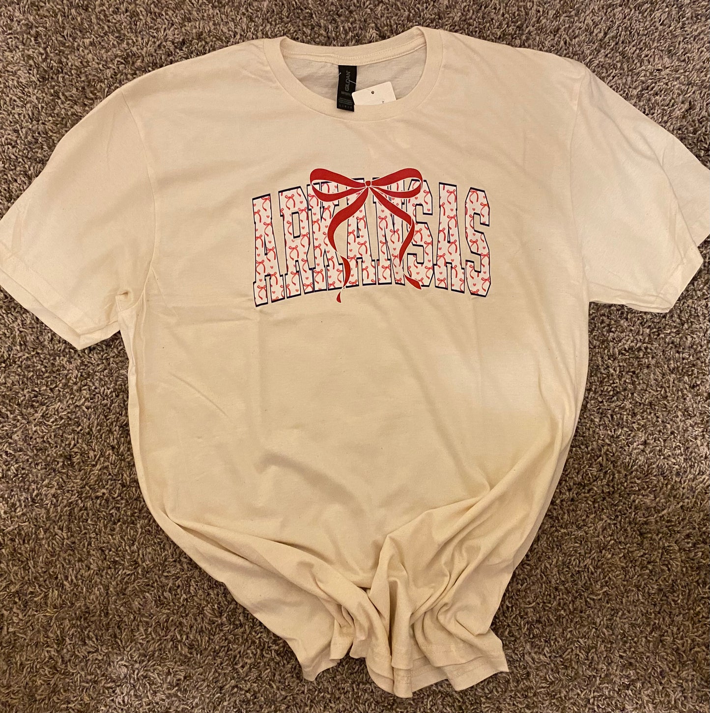 Arkansas Coquette Bow Graphic Tee