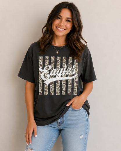 Camo Eagles Adult Graphic Tee