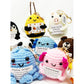Positive Animal Crochet Keychain